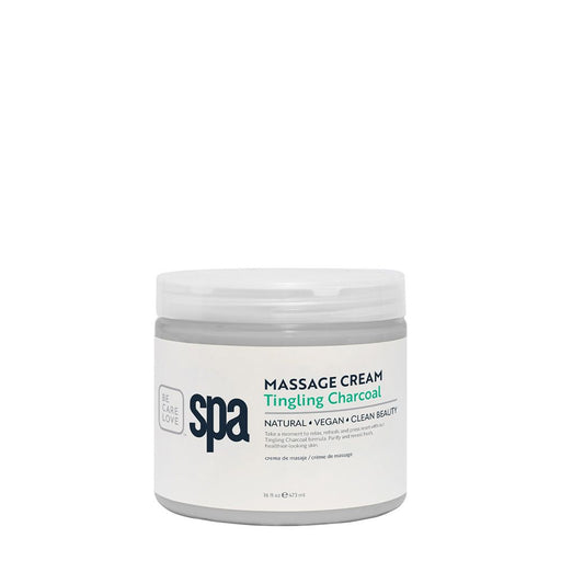 BCL Spa - Massage Cream Tingling Charcoal | 16 oz