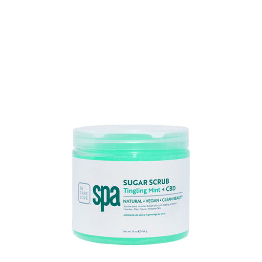 BCL Spa - Sugar Scrub Tingling Mint + CBD | 16 oz