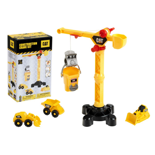 CAT - Construction Big Crane & Construction Vehicles Set | 17 in