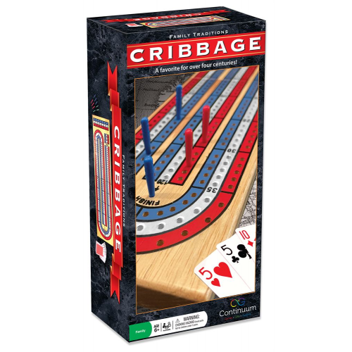 Continuum Games - Cribbage Board - 3 Track-Color