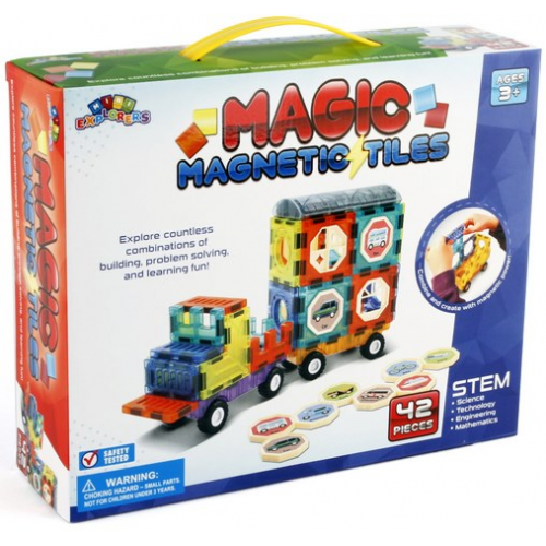 Lollipop - 42-Piece Magnetic Tiles