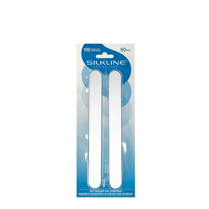 Silkline - Self-Adhesive Filling Pad for Nail File Fine 180 grit (50-PACK)