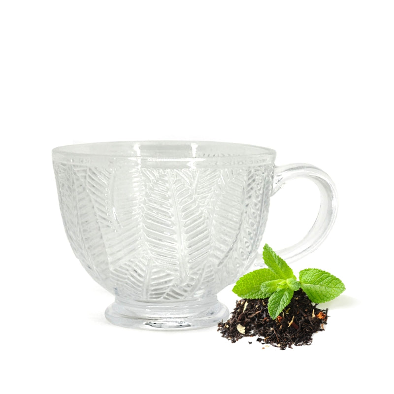 CH'A Tea - LEAF Textured Glass Tea Cup