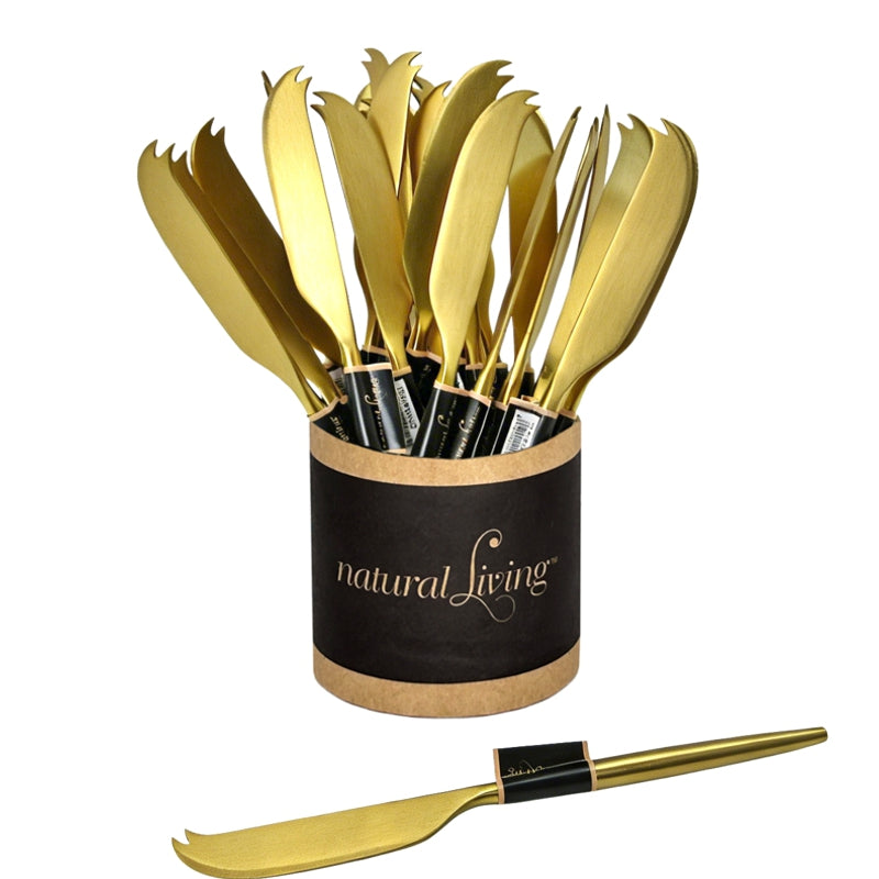 Natural Living - Gold Appetizer Knives - 24pc CDU