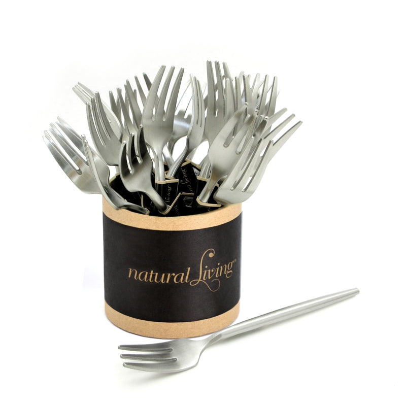 Natural Living - Stainless Appetizer Forks - 24 pc CDU