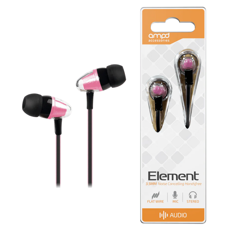 AMPD - Earbuds Wired Element 3.5mm - Pink