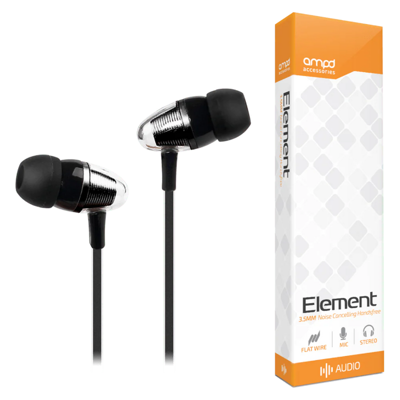 AMPD - Earbuds Wired Element 3.5mm - Silver