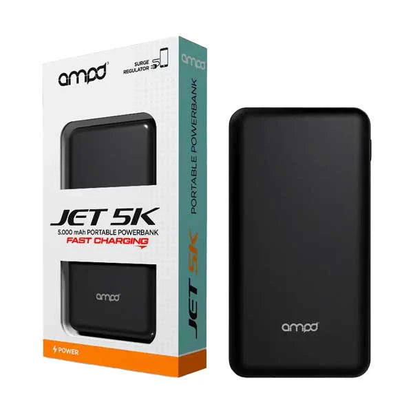 AMPD - Powerbank 5000 mAh Jet Series - Black