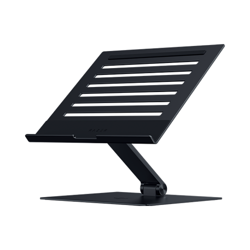 Razer - Adjustable Laptop Stand Height and Tilt Adjustable Aluminum Construction Supports Laptops up to 18 Inch - Black