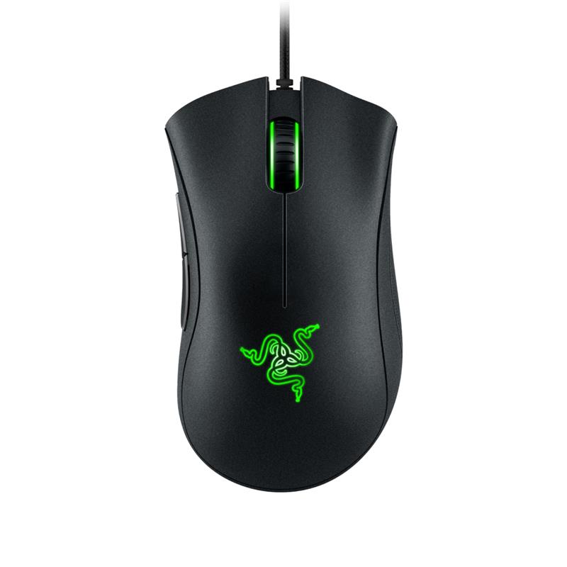 Razer - Gaming Mouse Wired DeathAdder Essential Ergonomic 5 Buttons 6400 DPI Optical Sensor - Black