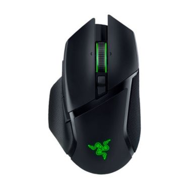 Razer - Gaming Mouse Wireless Basilisk V3 Pro Ergonomic with Chroma RGB Full Underglow 10+1 Programmable Buttons 30000Dpi Bluetooth or Wired USB C with HyperScroll Tilt Wheel - Black
