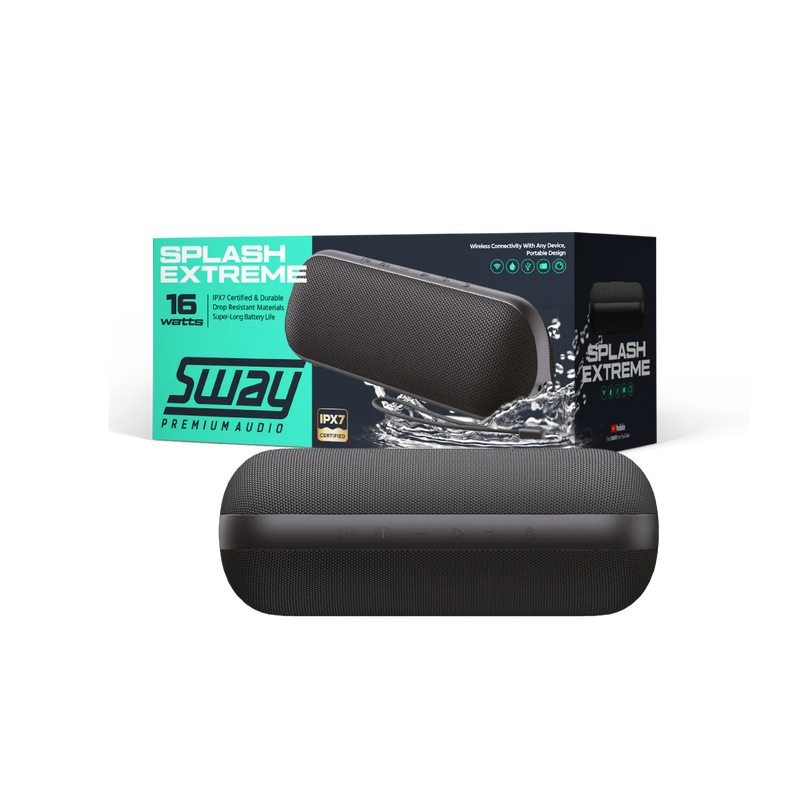 Sway - Speaker Splash Extreme IPX7 Portable - Black