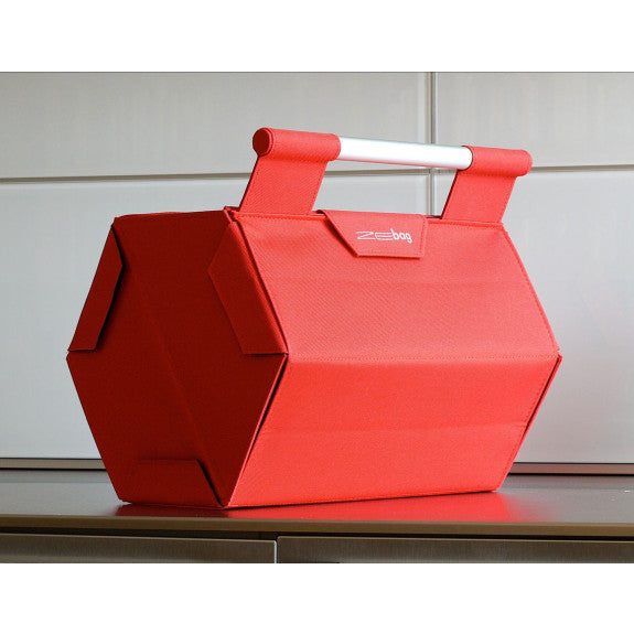 Brilliant - Zebag 6-Bottle Wine Bag, Red