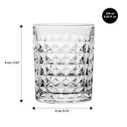 Brilliant - Diamond Old Fashioned Glass 250 ml, Set of 4