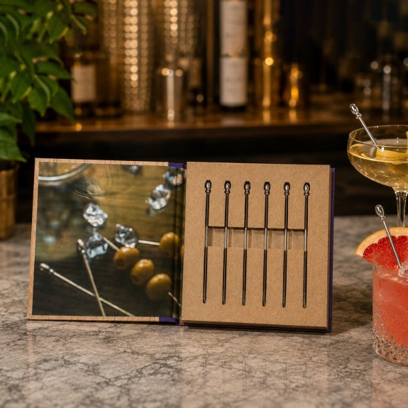 Brilliant - Regali Stainless Steel Cocktail Pick Set of 6