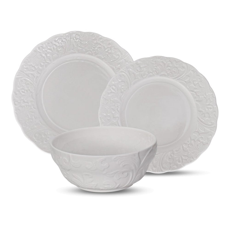 Brilliant - Oxford 12 Piece Dinnerware Set, Service for 4