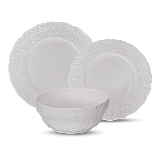 Brilliant - Oxford 12 Piece Dinnerware Set, Service for 4