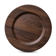 Brilliant - Walnut Wood Charger Plate 33 cm, Set of 4