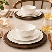 Brilliant - Oak Wood Charger Plate 33 cm, Set of 4