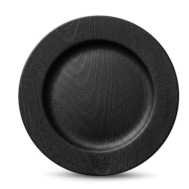 Brilliant - Black Wood Charger Plate 33 cm, Set of 4