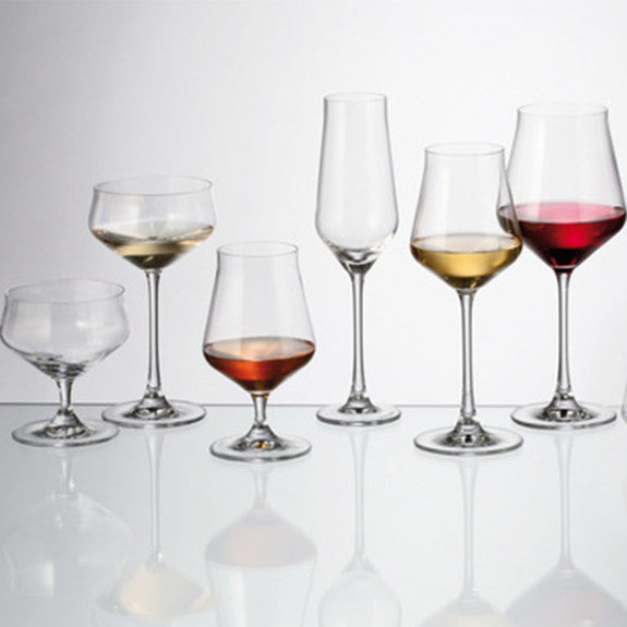 Crystalite Bohemia - Alca Coupe/Dessert 240 ml, Set of 6