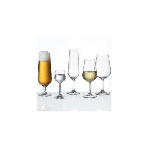 Crystalite Bohemia - Apus Stemmed Flute 200 ml, Set of 6