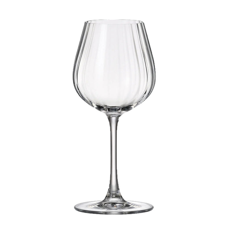 Crystalite Bohemia - Columba Optic Universal Stemmed Wine Glass 400 ml, Set of 6