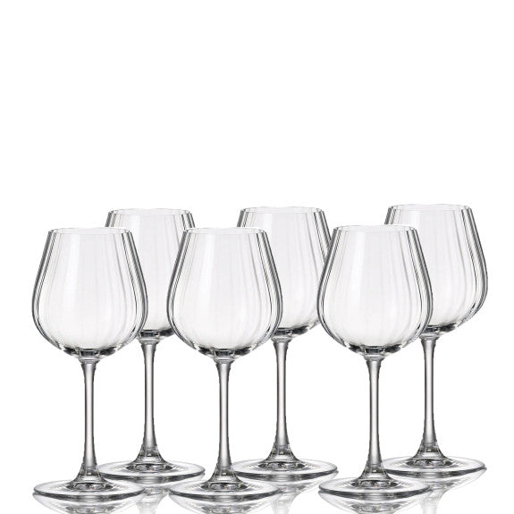 Crystalite Bohemia - Columba Optic Universal Stemmed Wine Glass 400 ml, Set of 6