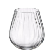 Crystalite Bohemia - Columba Optic Stemless Wine Glass 380 ml, Set of 6