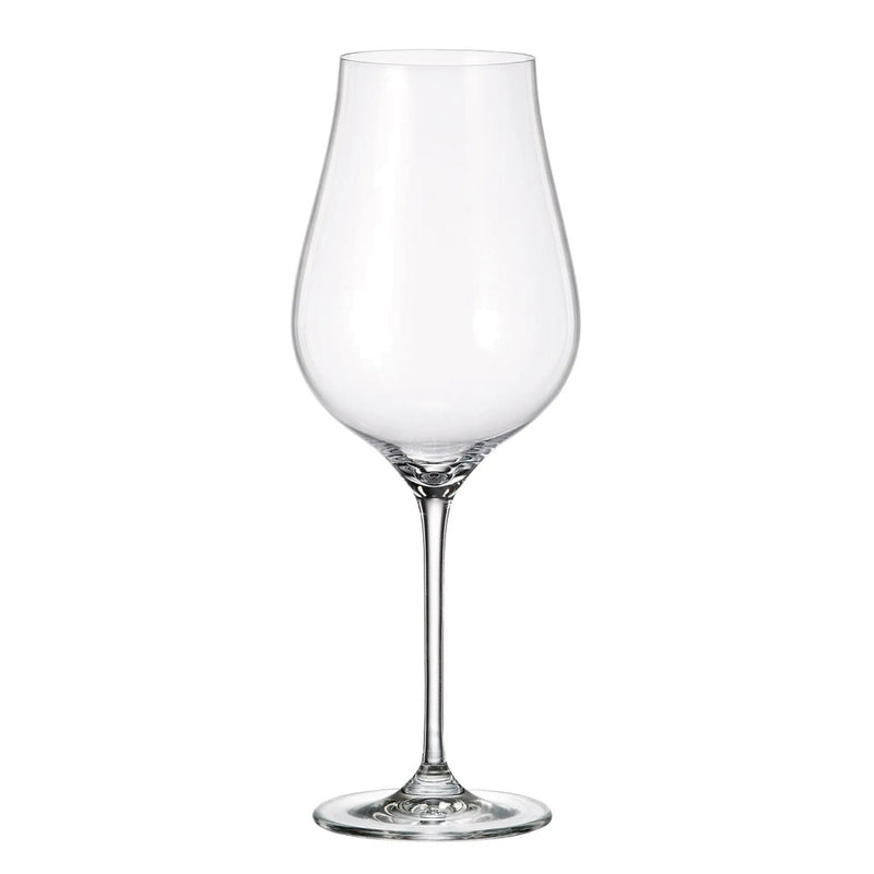 Crystalite Bohemia - Limosa Large Stemmed Wine Glass 650 ml, Set of 6