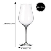 Crystalite Bohemia - Limosa Universal Stemmed Wine Glass 500 ml, Set of 6