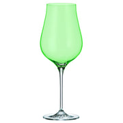 Crystalite Bohemia - Limosa Green Stemmed Wine Glass 500 ml, Set of 4
