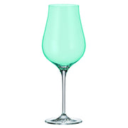 Crystalite Bohemia - Limosa Turquoise Stemmed Wine Glass 500 ml, Set of 4