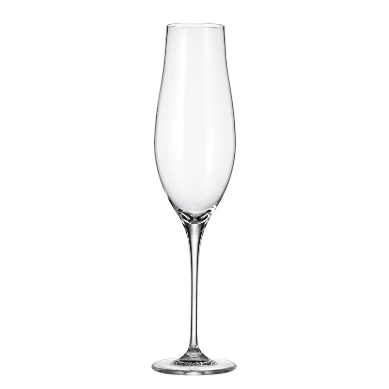 Crystalite Bohemia - Limosa Stemmed Flute Glass 200 ml, Set of 6