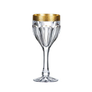 Crystalite Bohemia - Safari Gold White Wine 190 ml Set of 6