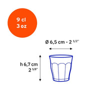 Duralex - Duralex Picardie Clear Glass Tumbler 90 ml, Set of 6