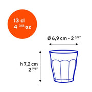 Duralex - Duralex Picardie Clear Glass Tumbler 130 ml, Set of 6