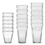 Duralex - Duralex Picardie Clear Glass Tumblers Assorted Sizes, 18 Piece Set in Gift Box