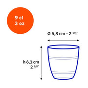 Duralex - Duralex Gigogne Clear Glass Tumbler 90ml, Set of 6