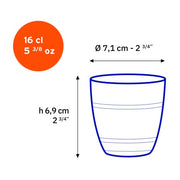 Duralex - Duralex Gigogne Clear Glass Tumbler 160ml, Set of 6