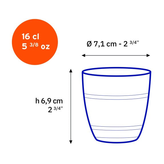 Duralex - Duralex Gigogne Clear Glass Tumbler 160ml, Set of 6