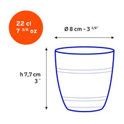 Duralex - Duralex Gigogne Clear Glass Tumbler 220ml, Set of 6