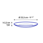 Duralex - Duralex Lys Sapphire Dinner Plate 23 cm, Set of 6