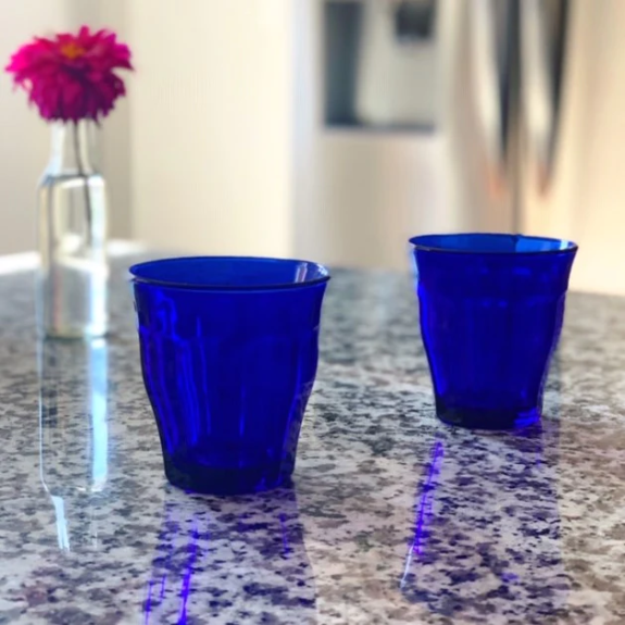 Duralex - Duralex Picardie Sapphire Glass Tumblers 250 ml, Set of 4