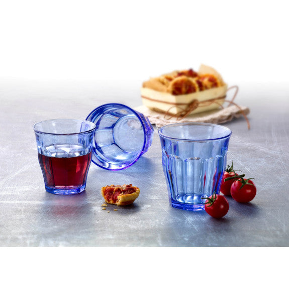 Duralex - Duralex Picardie Marine Blue Glass Tumblers 360 ml, Set of 4
