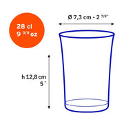 Duralex - Duralex Lys Clear Tumbler 280 ml, Set of 6
