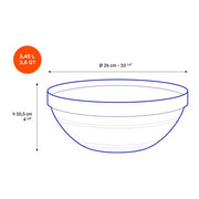 Duralex - Duralex (Lys) Gigogne Stackable Bowl 26 cm, Set of 6
