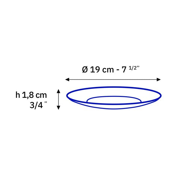 Duralex - Duralex Lys Dessert Plate 19cm, Set of 6