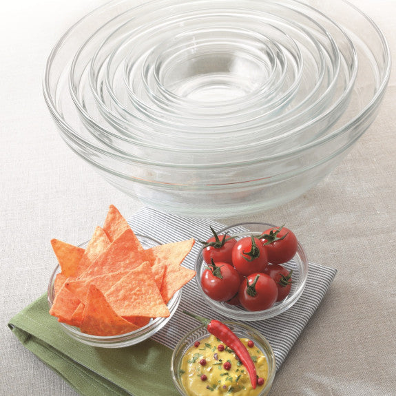 Duralex - Duralex Lys Stackable 9 Piece Assorted Bowl Set