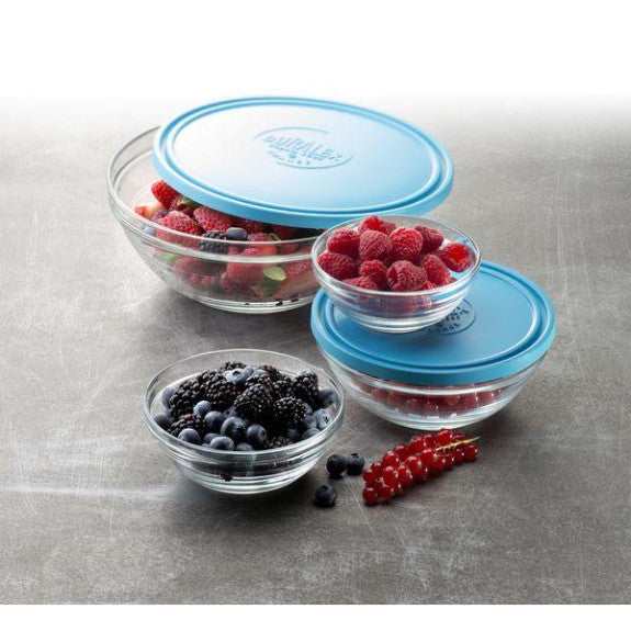 Duralex - Duralex Lys Round Blue Lid 23cm